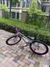 Cakalyen可莱茵儿童自行车3-6-10-12岁 CK09超轻铝合金小学生骑行男孩女孩 CK09镜面绝绝紫+花鼓灯 紫色 24寸 适合8-15岁 身高：130-160cm 实拍图