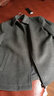 红都冬装加厚羊毛男士夹克加绒加厚爸爸装中老年翻商务男装外套 灰色JK8803-1常规款 M (170/88A) 实拍图
