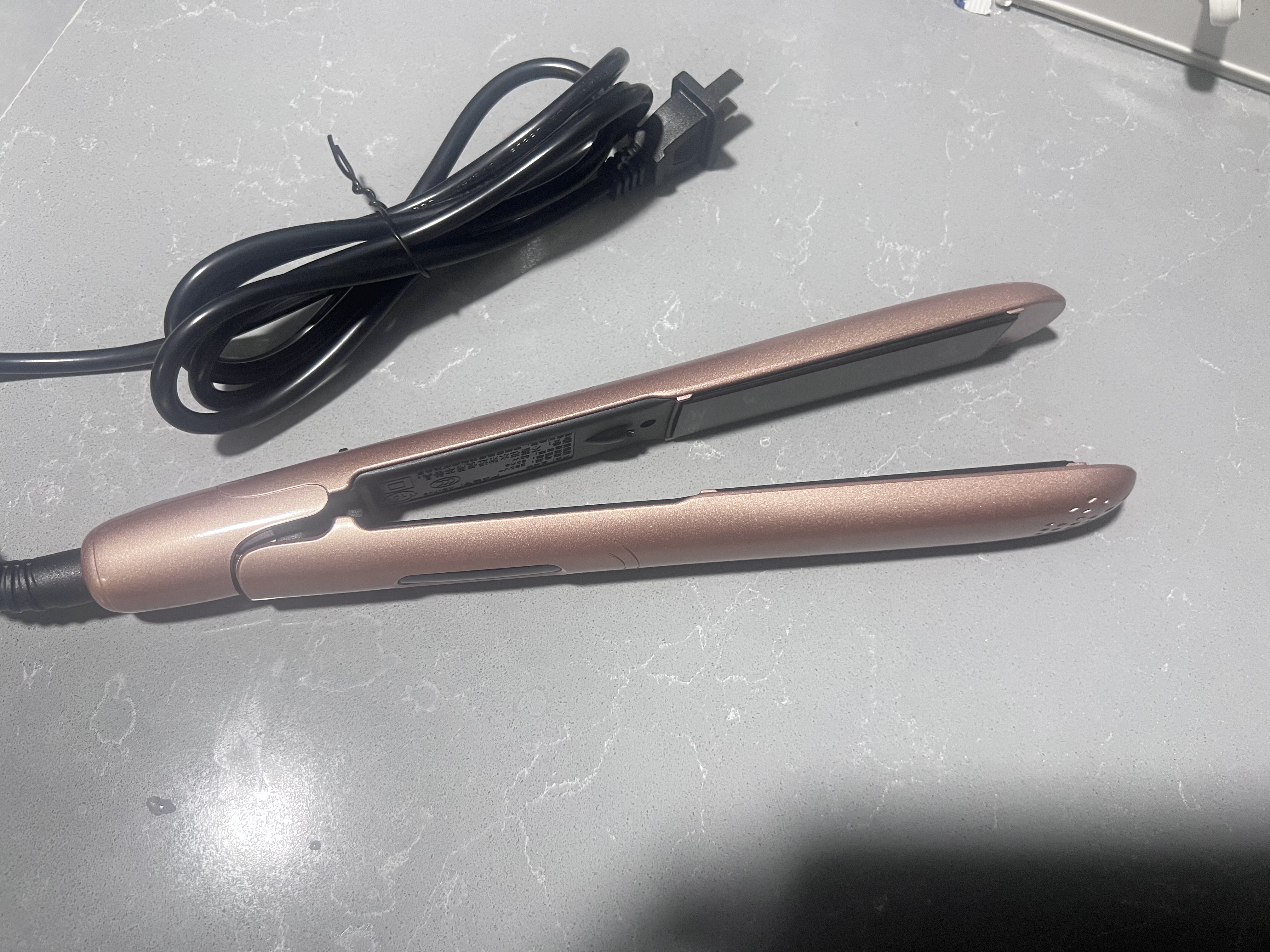 奥克斯（AUX）【七夕礼物】卷发棒夹板直发不伤发迷你直板夹卷直两用拉直板刘海夹头发烫蓬松神器生日礼物 玫瑰金【负离子款】 实拍图