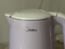美的（Midea）电热水壶钛材质自动断电外塑内钢艺术家1.8L容量家用调奶器一键恒温水壶吨吨2026新款MK-SH60a-Q 实拍图