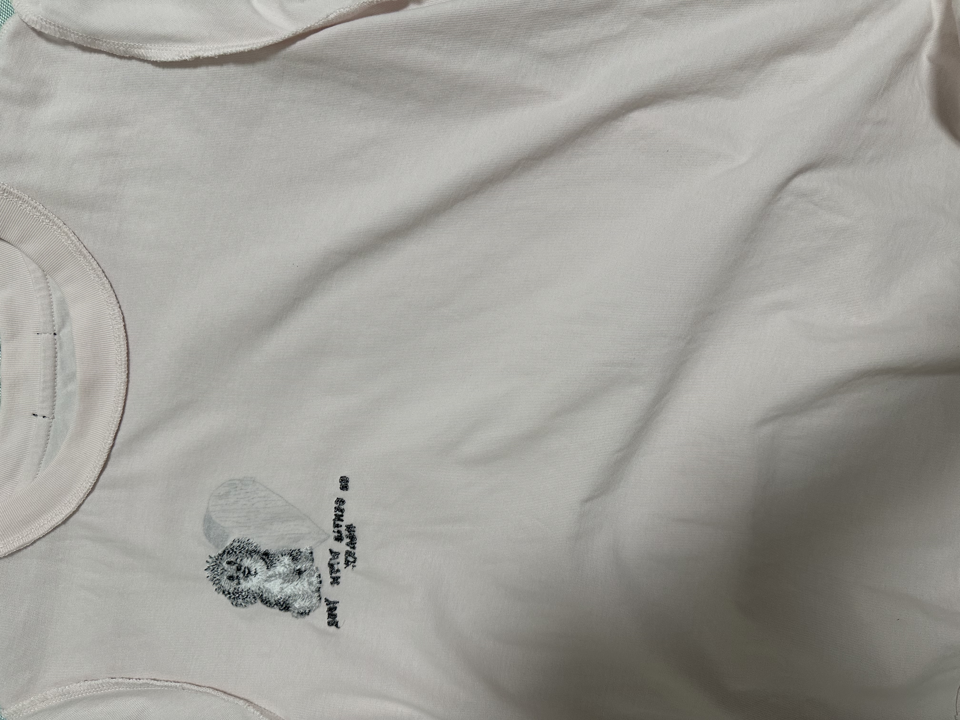 森马（Semir）[商场同款]短袖T恤女小狗刺绣夏季2025宽松衣服休闲101325100092 实拍图