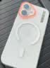 暴走【热销霸榜】适用iphone17promax手机壳苹果17promax手机壳磁吸柔砂肤感透色轻薄简约撞色硬壳雾白 实拍图