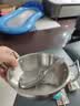不锈钢小吃碗儿辅食碗泡面碗防摔大号创意个性碗泡面碗水果碗勺子 13cm双耳碗+卡皮巴拉勺 实拍图
