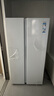 海尔（Haier）冰箱620升双开门对开门冰箱风冷无霜一级能效双变频家用大容量白色电冰箱以旧换新 冰雪白+一级双变频+黑金净化抗菌+90°开门悬停 实拍图