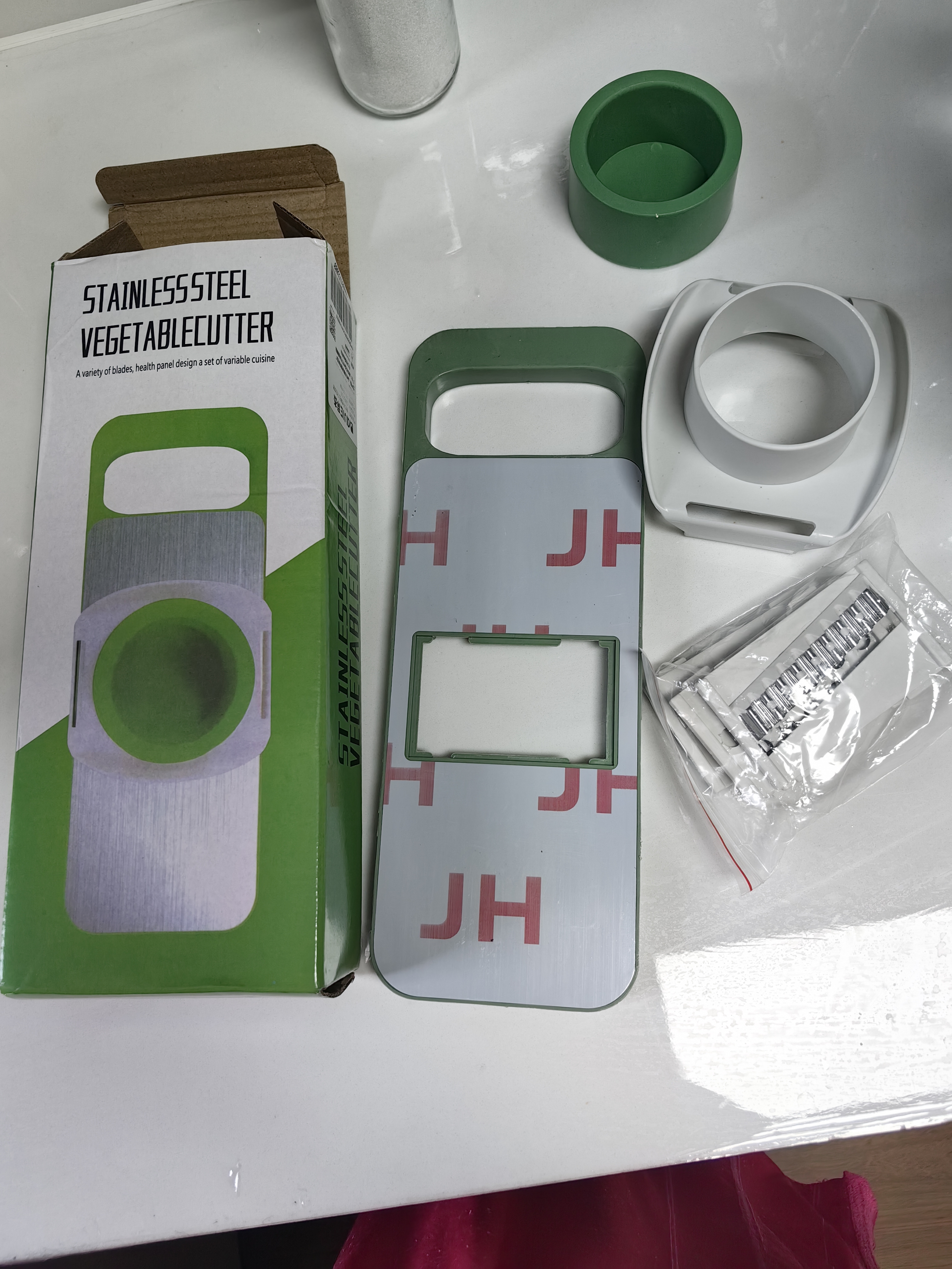 拜杰切菜神器擦丝器刨丝器厨房土豆丝切片机切丝神器 五刀+护手器 实拍图