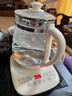 九阳（Joyoung）0胶水养生壶 1.5L煮茶器 玻璃花茶壶 316不锈钢烧水壶恒温冲奶电热水壶 WY301 实拍图