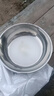 【不锈钢】和面盆厨房烘焙家用火锅盆洗菜打蛋汤锅盆醒面盆料理盆 32cm【热卖款】不锈钢 和面盆 实拍图