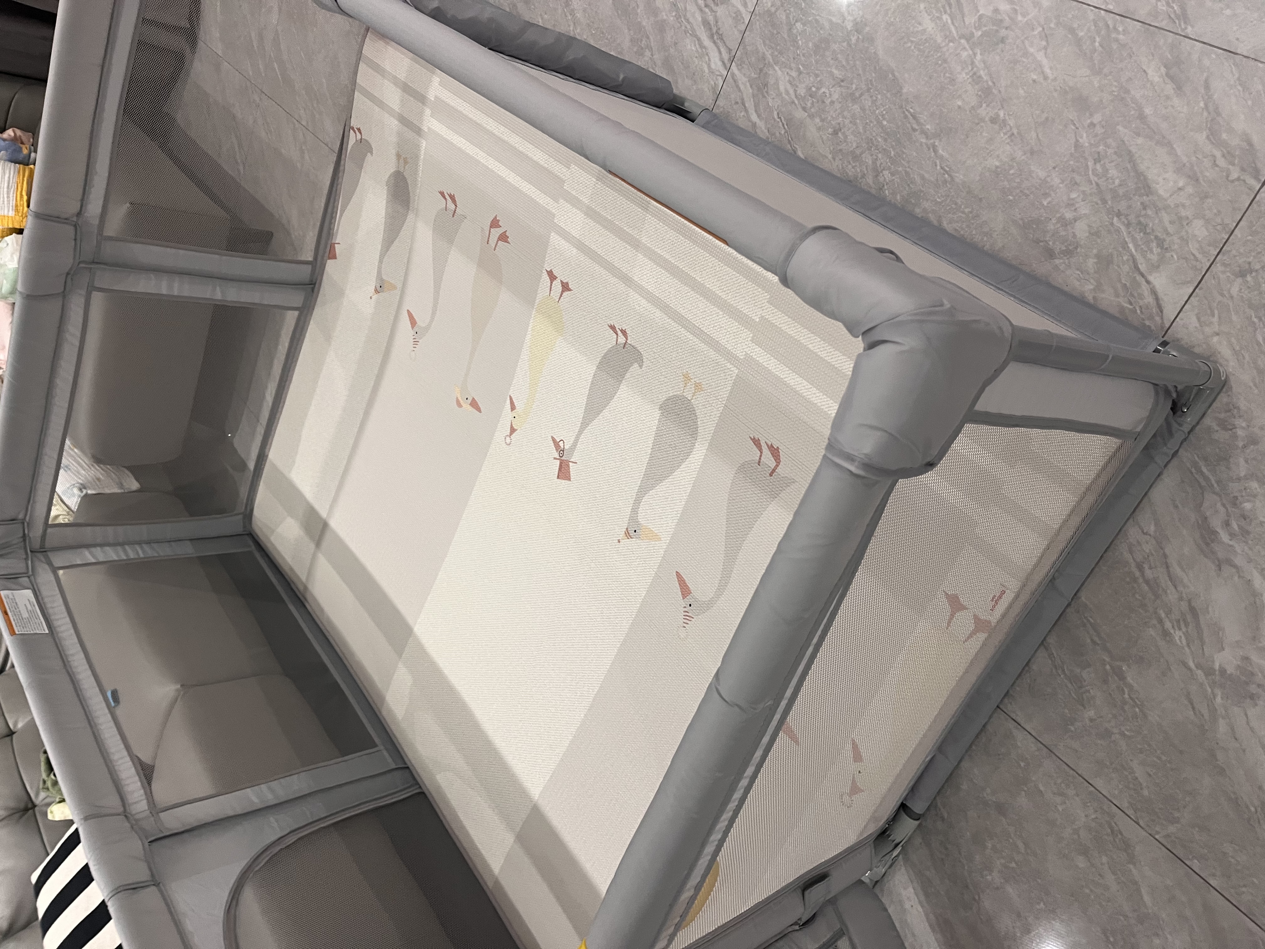 贝博氏babybox爬爬垫婴儿宝宝爬行垫IXPE抗菌整体垫地垫加厚2.5cm 实拍图
