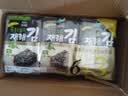 清净园韩国进口 橄榄油传统海苔 儿童零食紫菜片 海苔脆 拌饭36g*2袋 实拍图