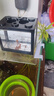 桌面鱼缸小型家用积木缸生态缸水族箱斗鱼缸带小夜灯氛围灯摆件 黑色斗鱼缸【不带灯】 实拍图
