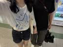 美式辣妹翻边牛仔短裤女夏季大码胖mm设计感紧身显瘦a字超短热裤 YDNZ-A08 深蓝色 L 实拍图