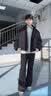 主意范（ZHUYIFAN）夹克男飞行员春秋cleanfit休闲整套立领棒球服外套短款工装冲锋衣 黑色夹克 L 110-130斤 实拍图