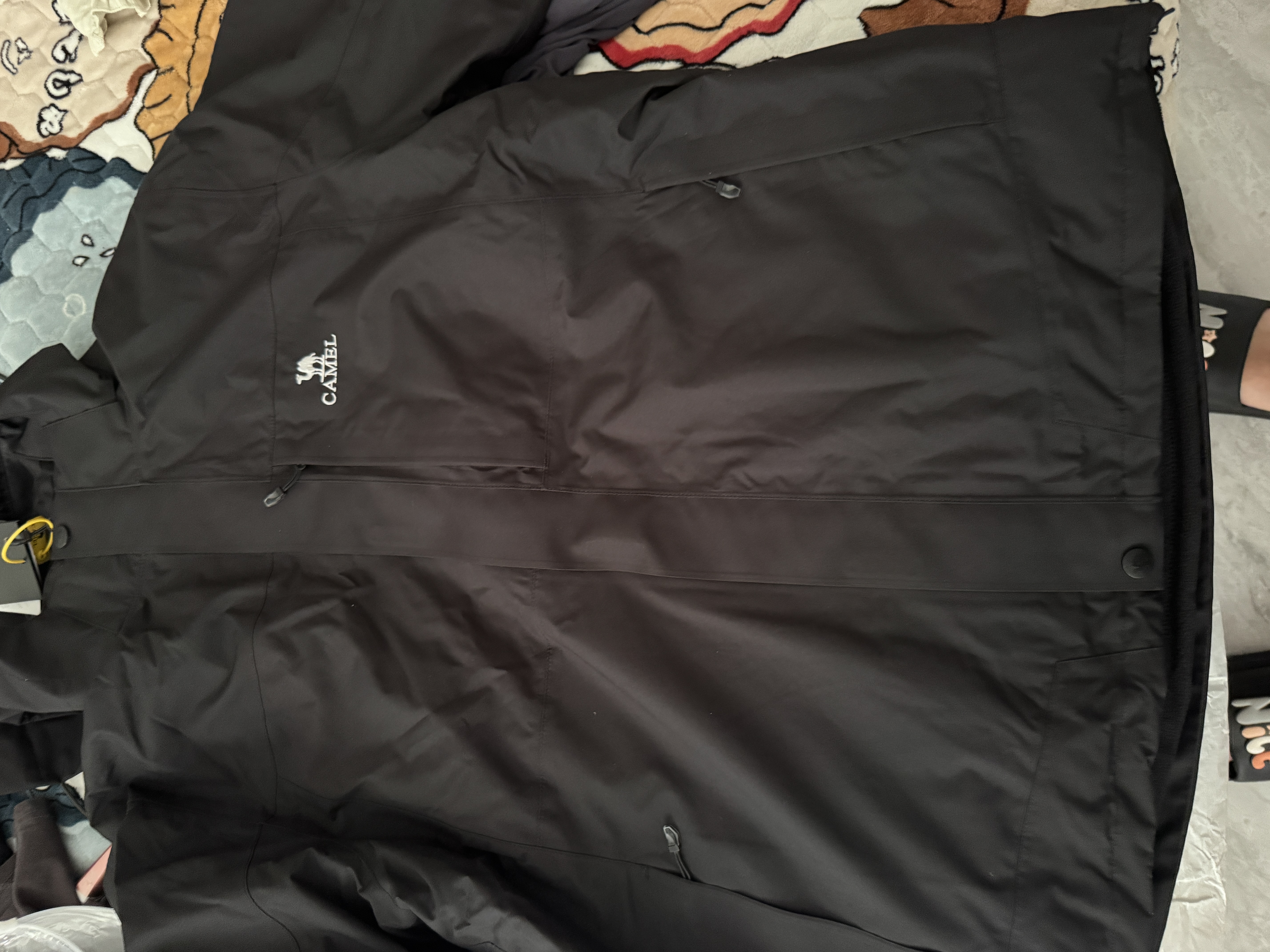 骆驼（CAMEL）户外冲锋衣 三合一加绒加厚防水情侣款外套登山服装 A9W214119AX 实拍图