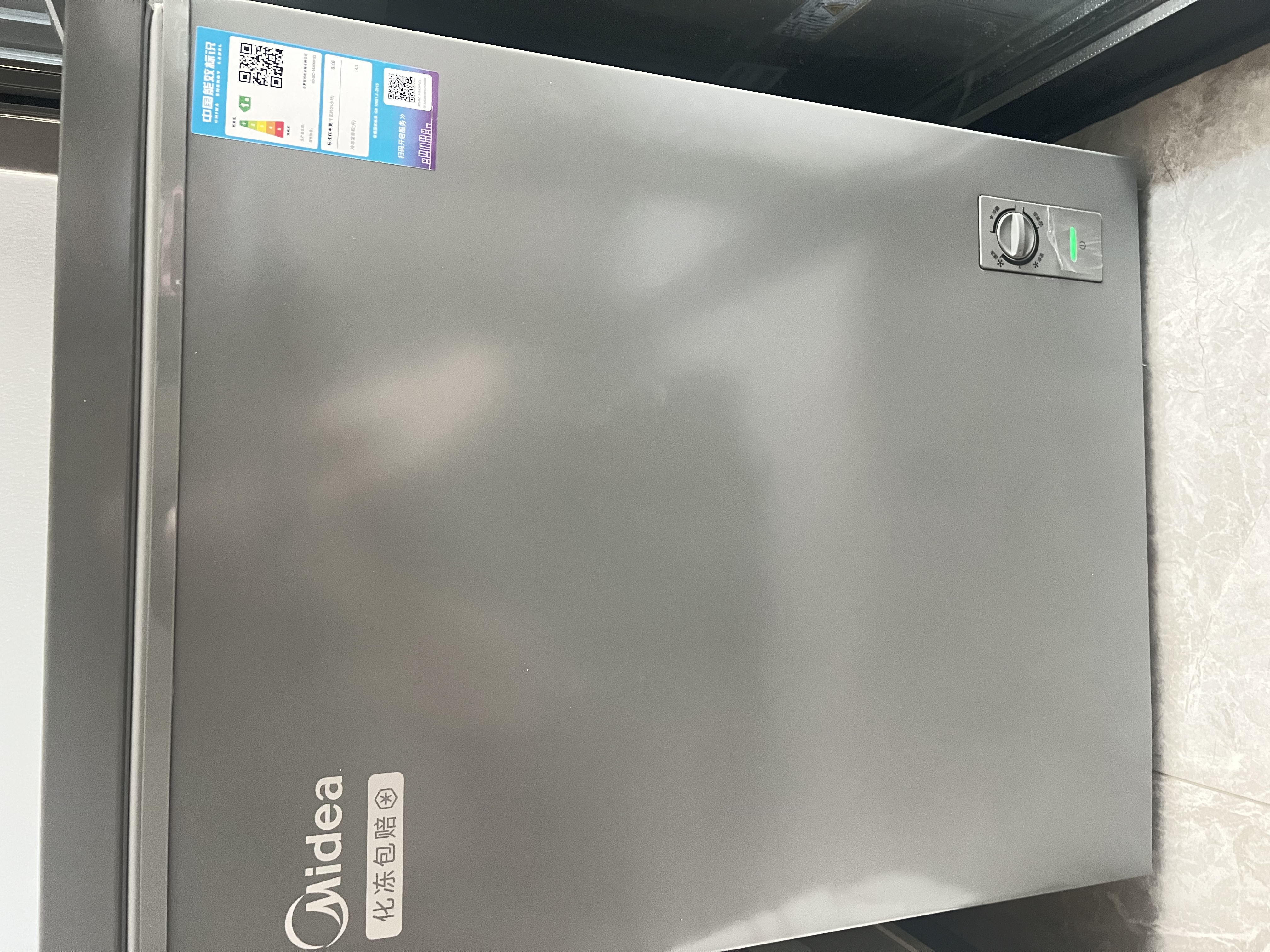 美的（Midea）200升冰柜单温家用减霜冷冻柜小冰柜一级能效节能家用小冷柜100/143LKMF系列小型冰箱国家补贴 143升 一级能效丨可冻肉200斤 实拍图
