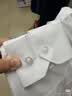 罗蒙（ROMON）【桑蚕丝免烫】短袖衬衫男士白衬衫修身衬衣商务职业男白色2XL 实拍图