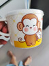 五和（WUHE）儿童水杯幼儿园直饮小孩宝宝学饮杯婴儿小学生卡通防烫耐摔刷牙杯 萌猴带盖杯 赠吸管 200ml 实拍图