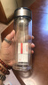 【京东物流配送】高硼硅双层玻璃杯大容量泡茶杯水杯子茶水分离杯 【双层加厚】茶杯350ml1只 实拍图