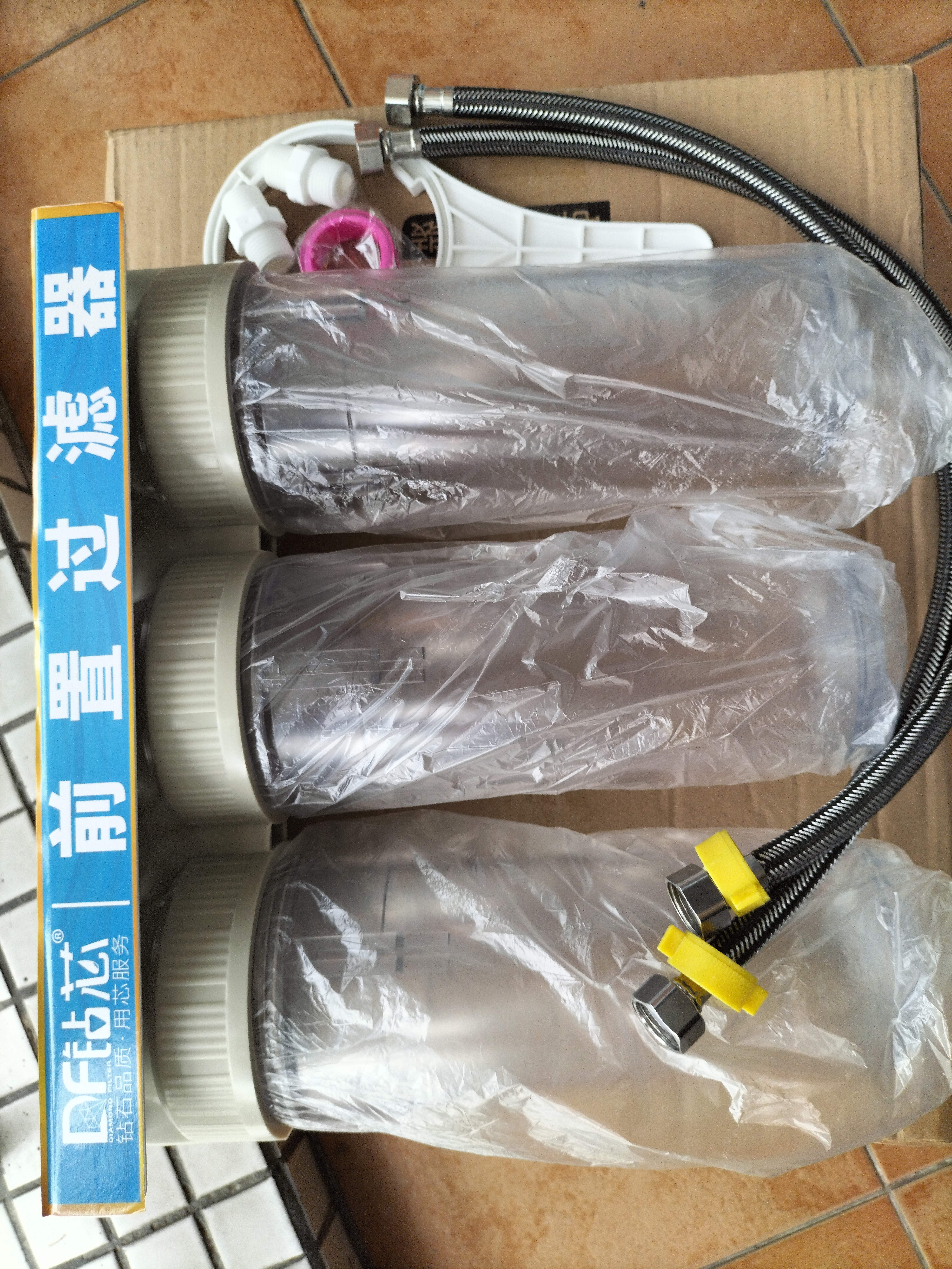 钻芯 净水器家用自来水前置过滤器厨房厨下式净水机 前置过滤器【无滤芯】4分进水 实拍图