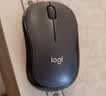 罗技（Logitech）M220 轻音鼠标 无线鼠标 办公鼠标 对称鼠标 带无线微型接收器 灰黑色 实拍图