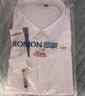 罗蒙（ROMON）纯色商务职业正装男士衬衫工装男装长袖衬衣男CS108黑色XL 实拍图