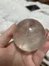 曜萱天然白水晶球摆件天然白水晶原石打磨居家送礼玄关乔迁摆件 精选直径6厘米 晒单实拍图