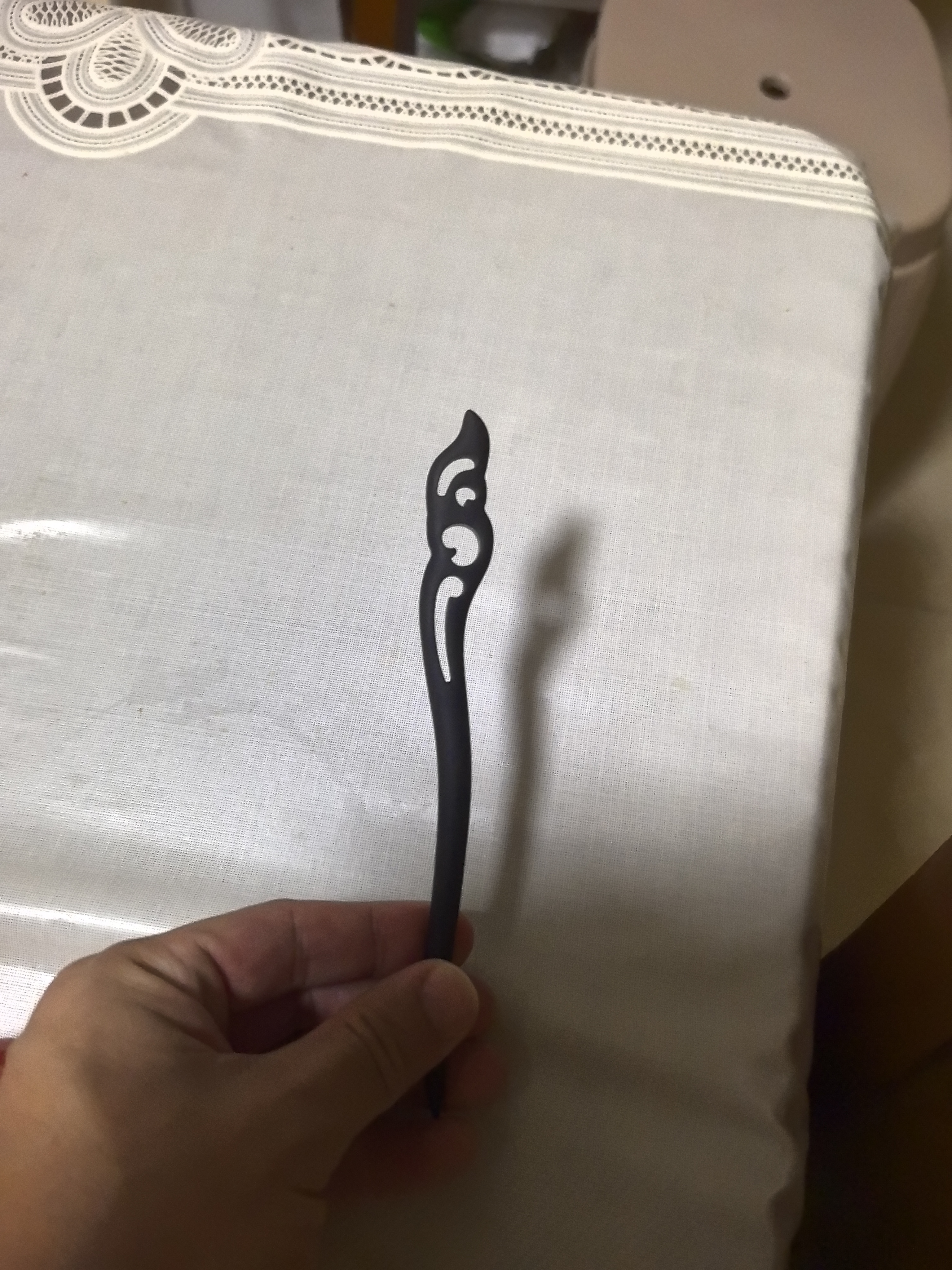 追师黑檀木发簪女古风日常盘发木质簪子高级感新中式中秋节礼物送女友 实拍图