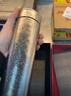 希诺纯钛保温杯钛杯商务车载水杯男高档泡茶杯子XN-T312沁雪银 450mL 实拍图