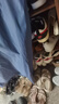 布舍元 女鞋护士工作单鞋民族风休闲老北京布鞋女 110-7043 浅兰 39  实拍图