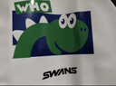 SWANS儿童日本进口泳镜男高清防水防雾女童大框游泳眼镜游泳装备樱花粉 实拍图