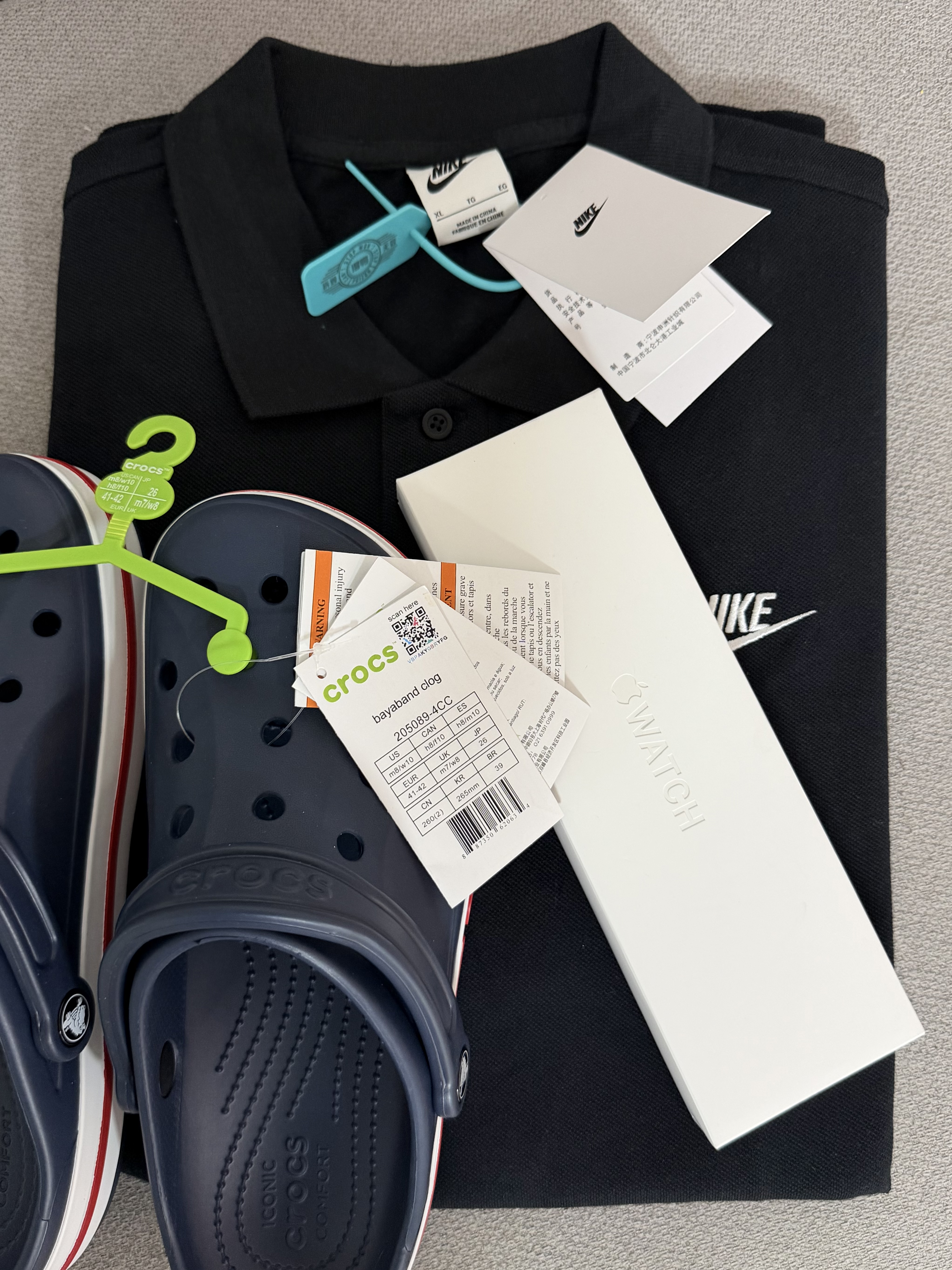 卡骆驰（CROCS）贝雅卡骆班洞洞鞋|205089 深蓝/辣椒红-4CC   41 /42(260mm)   实拍图
