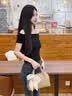 皮尔卡丹（pierre cardin）2026新款气质手提斜挎包波士顿女包送女友妈妈好礼 浅蓝色 实拍图