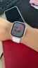 Apple/苹果 Watch S11 智能手表GPS款42毫米玫瑰金色铝金属表壳淡桃粉色运动型表带S/M MEUN4CH/B 实拍图