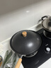 苏泊尔（SUPOR）有钛铁不粘炒锅无涂层锤纹铁锅不粘锅炒菜锅燃气电磁炉通用 实拍图