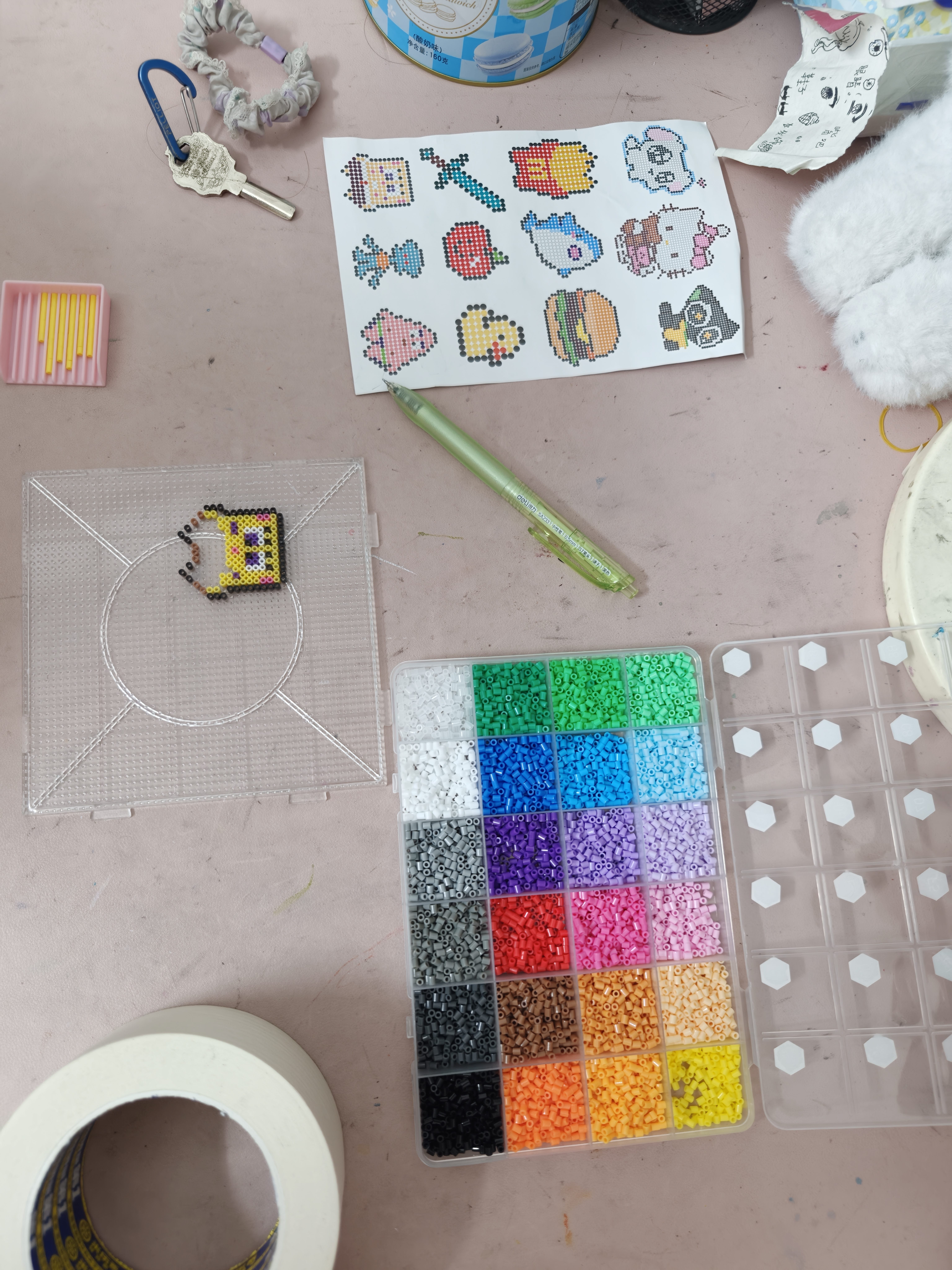 布鲁奇拼豆套装手工diy拼豆全套立体融合儿童玩具女孩14岁生日礼物 实拍图