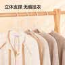 京东京造无痕晾衣架宿舍加粗衣服架成人挂衣服撑子 30支 白 实拍图