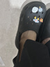 名创优品（MINISO）洞洞鞋男女款EVA夏外穿沙滩凉鞋防滑踩屎感包头情侣 黑色+海星 实拍图