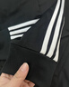 adidas休闲舒适三条纹立领夹克外套男装秋季阿迪达斯官方轻运动 黑色/白（推荐选大一码）   L 实拍图