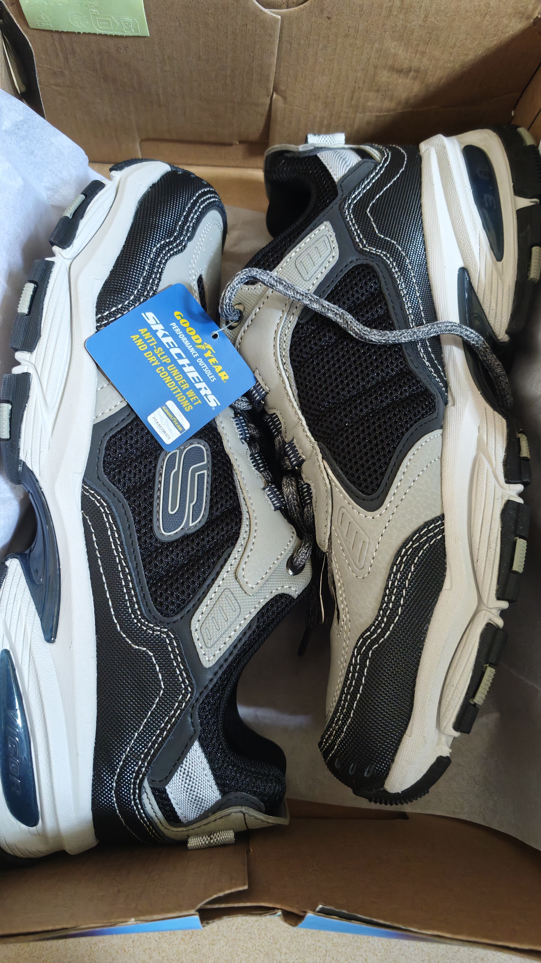 斯凯奇（Skechers）户外徒步鞋男士秋季厚底减震慢跑鞋运动鞋百搭休闲鞋237145 实拍图