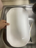 友来福鱼盘陶瓷蒸鱼盘白瓷盘子家用12英寸纯白西餐盘饺子盘洗碗机可用 实拍图