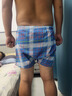 TUMILKETS阿罗裤男士内裤纯棉梭织宽松透气加大码平角睡裤衩居家薄短裤 S12S16S14三条装 XL 实拍图