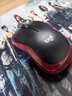 罗技（Logitech）M185鼠标 无线鼠标 办公鼠标 对称鼠标 黑色红边 带无线2.4G接收器 实拍图