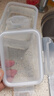 龙士达食品级饭盒微波炉可加热专用器皿密封保鲜盒便当盒带盖400ml*4 实拍图