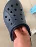 卡骆驰（CROCS）【采销直播】贝雅卡骆班洞洞鞋轻便耐磨一脚蹬休闲鞋|205089 深蓝/辣椒红-4CC 41 /42(260mm) 实拍图