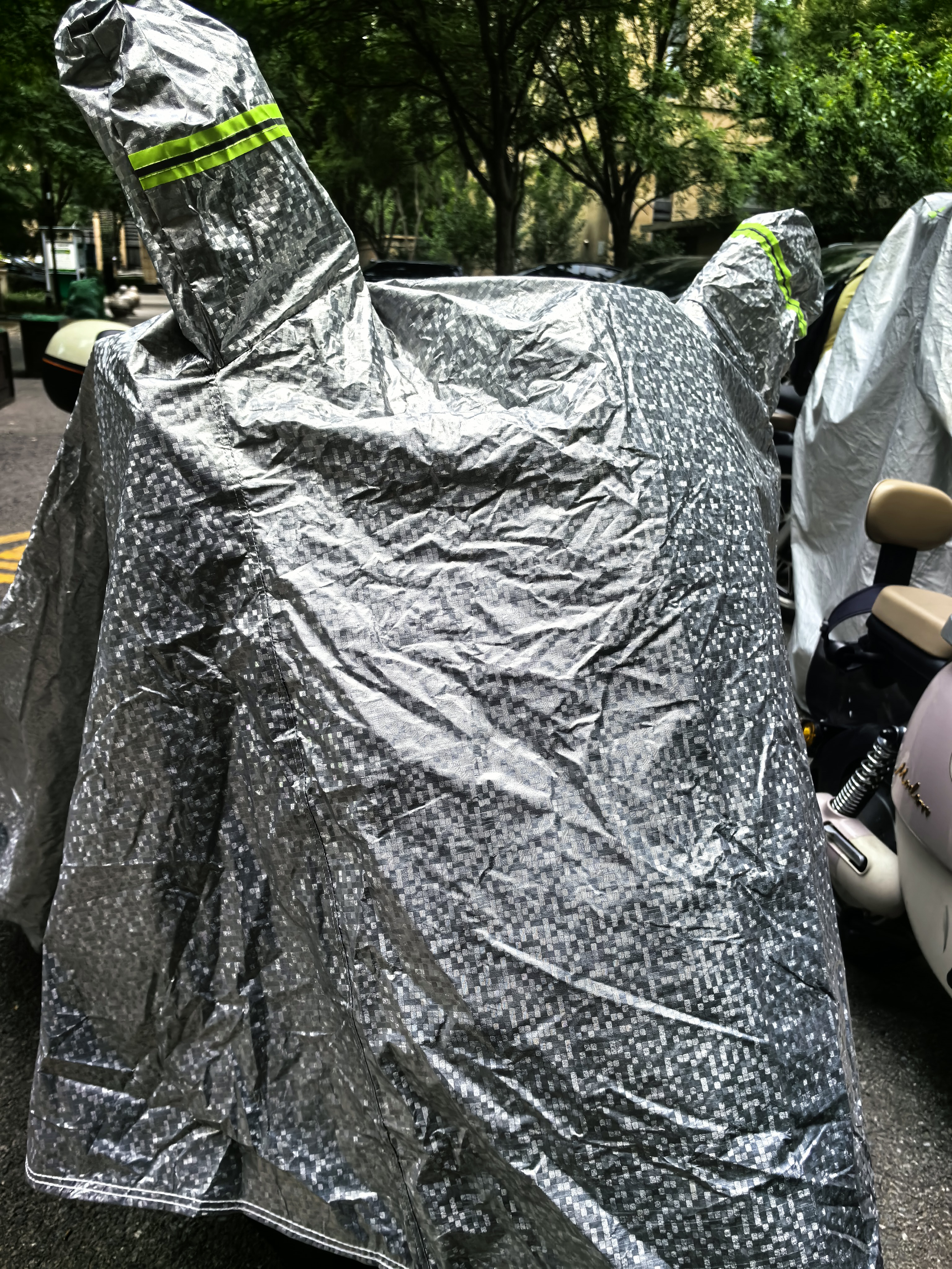 智国者电动车车衣摩托电瓶车防晒防雨全罩披五羊本田铃木加厚豪爵 实拍图