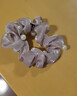 She's茜子时尚大肠发圈盘发绳皮筋扎头发饰头花头绳头饰七夕情人节礼物 A0藕粉色(小号) 实拍图
