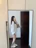 拉夏贝尔百搭长袖衬衫女夏季2026薄款高级感宽松显瘦衬衣防晒上衣 白色 L 实拍图
