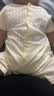 贝瑞加（Babyprints）婴儿衣服2件装新生儿连体衣短袖宝宝哈衣纯棉薄款爬服 白黄66 实拍图