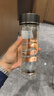 富光双层玻璃杯水杯子茶水分离泡茶杯男女士高颜值团购定制400ML 实拍图
