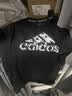 阿迪达斯（adidas）【特价清仓】夏季男女同款短袖男T恤跑步健身运动速干 黑白 2XL 实拍图