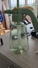 九千谷喷壶 气压式大容量塑料洗车浇花园艺喷雾器 1.5L 透明奶绿3248 实拍图